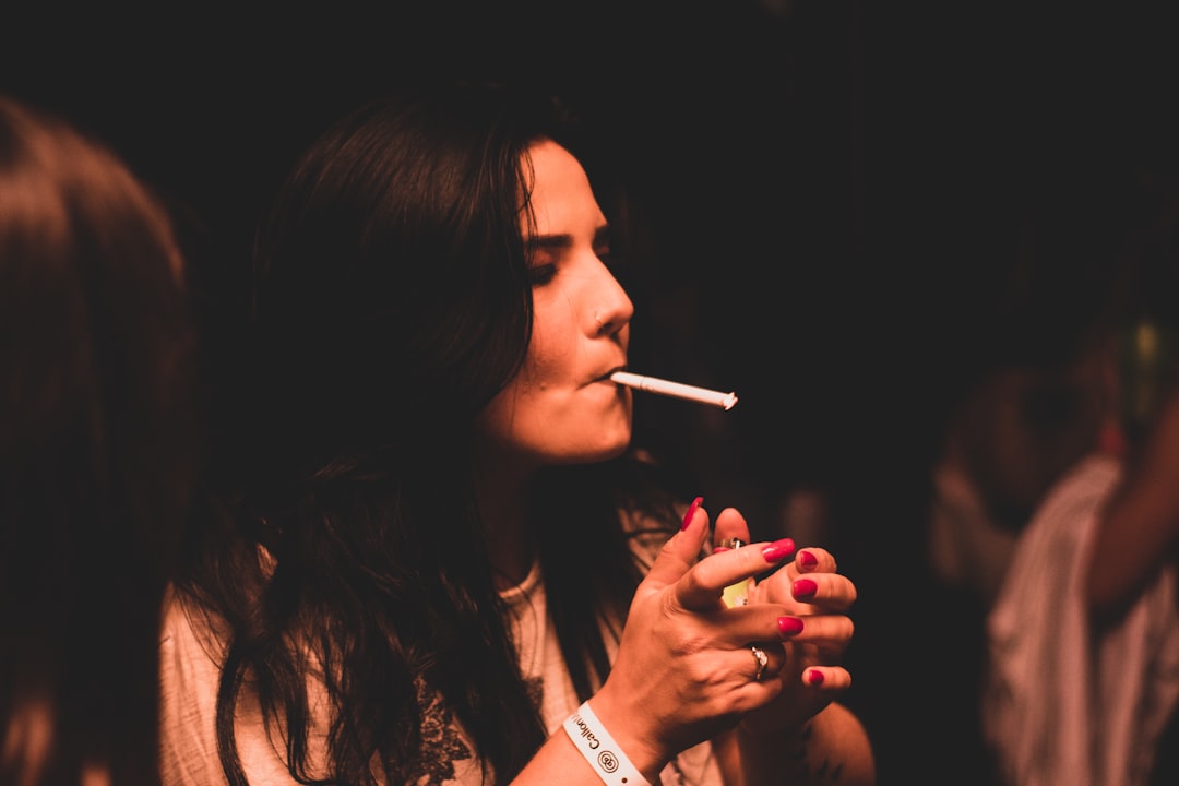 Photo smoking, tobacco